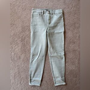 Express Women's Mint Green Skinny Jeans